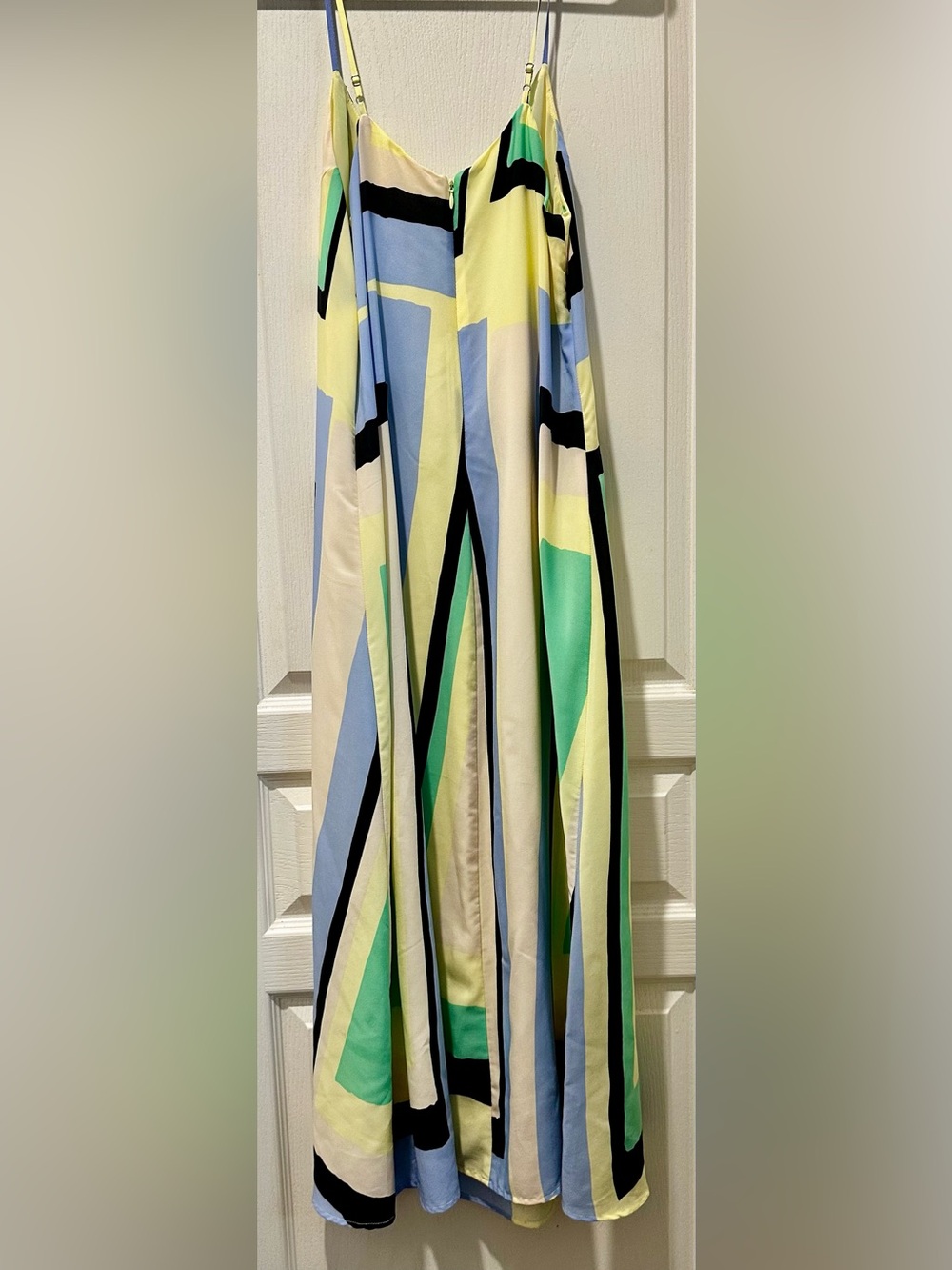 Anthropologie Maeve Abstracted Maxi Color Block Dress - Picture 7 of 9
